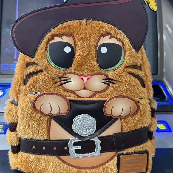 Loungefly Puss in Boots Sherk Backpack NWT